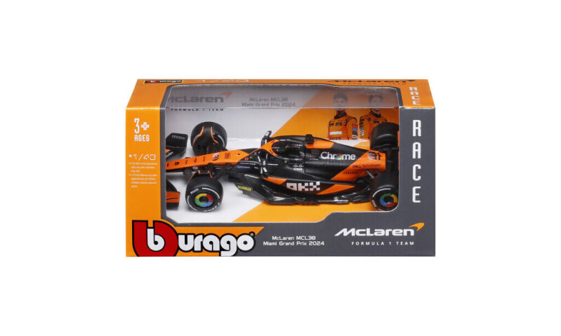Bburago McLaren F1 Team MCL38 1:43 (2024) #4 Lando Norris